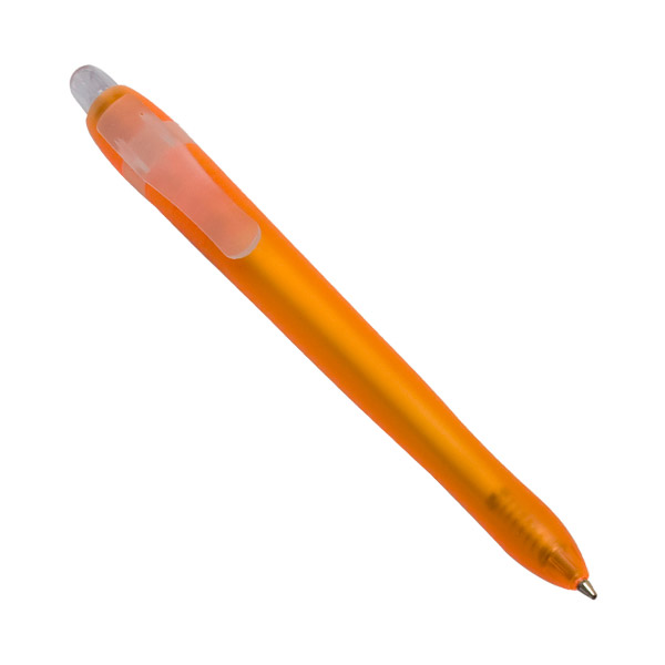 BL-037, Boligrafo retractil con tinta negra, colores: azul, amarillo, blanco, naranja, negro, rojo y verde